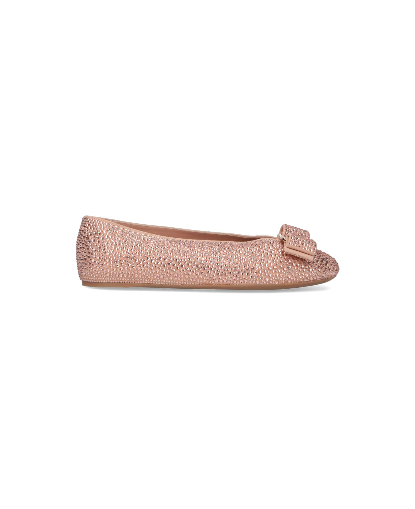 Ballet Flats With Rhinestones - 1