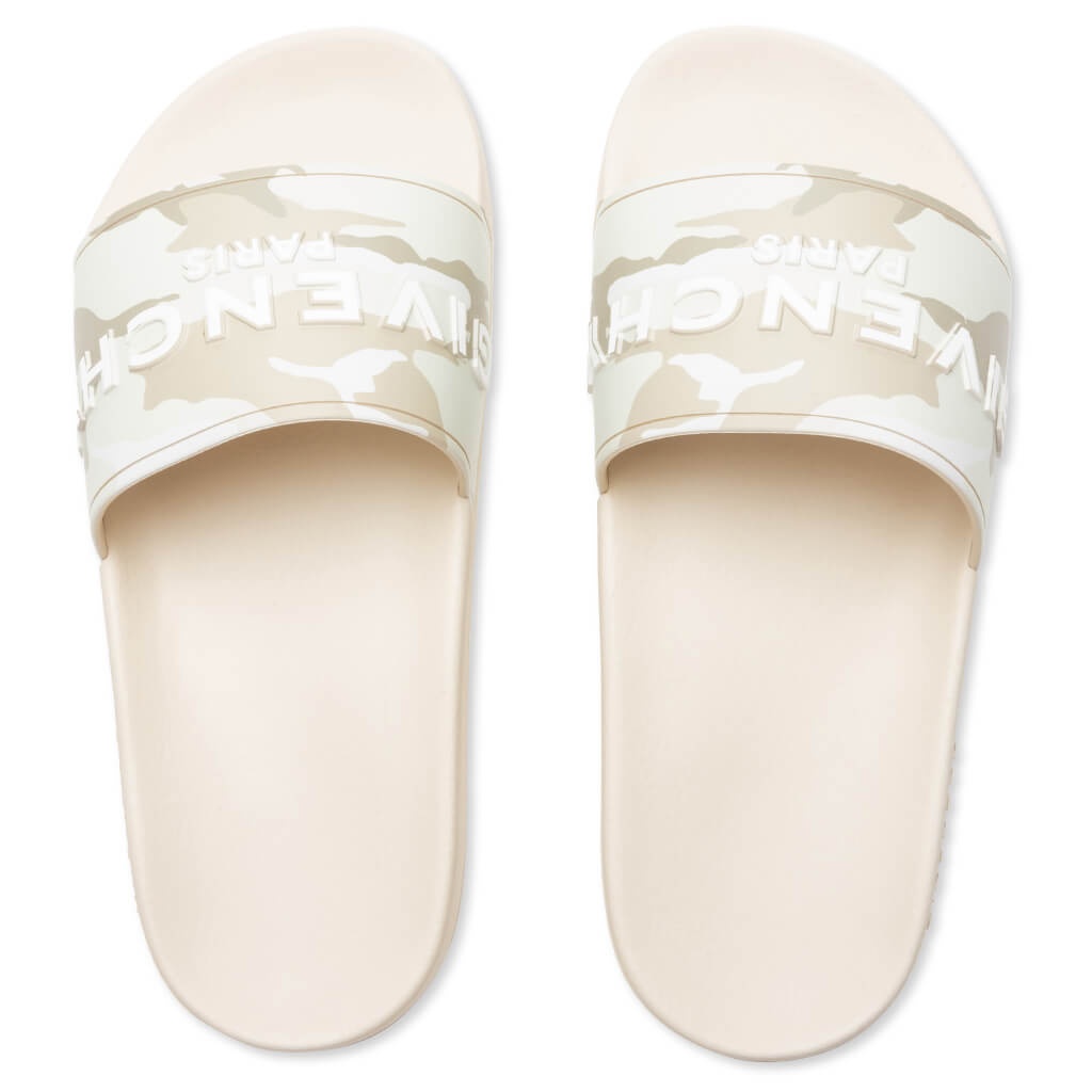 GIVENCHY SLIDE SANDALS - BEIGE/BROWN - 2