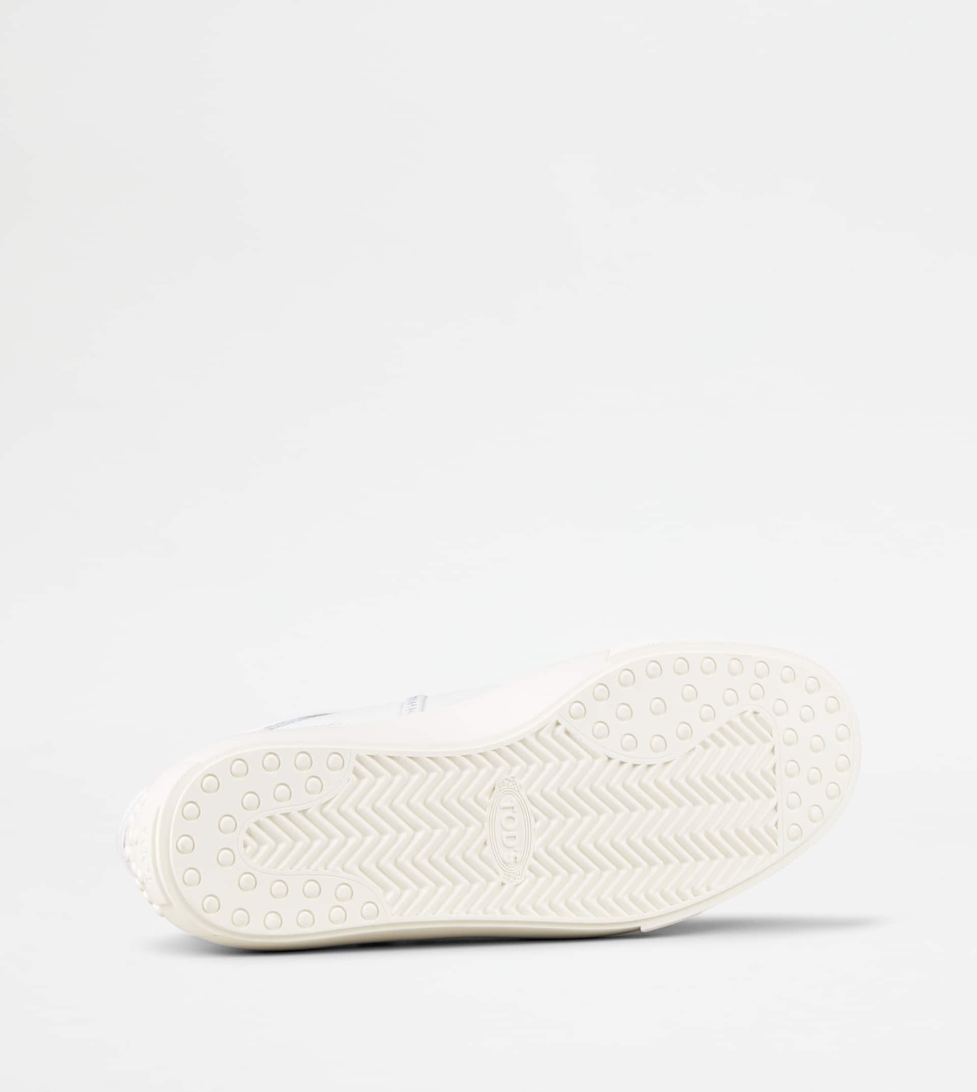 SNEAKERS IN LEATHER - WHITE - 4