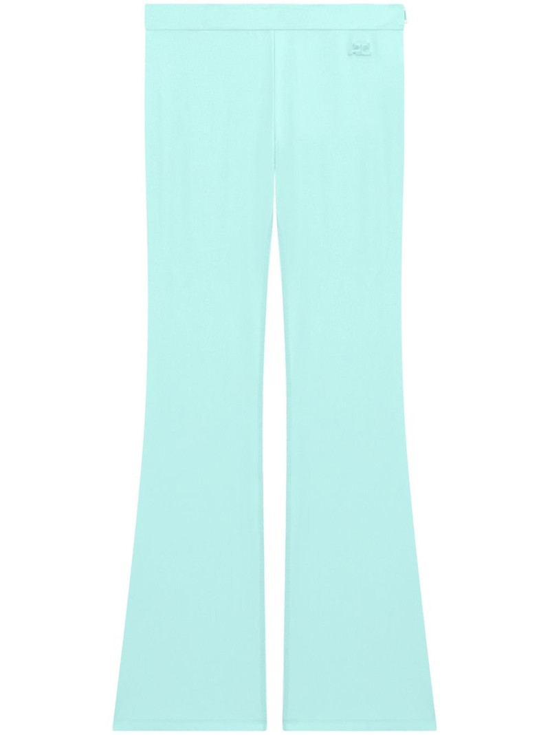 low-rise flared trousers 1