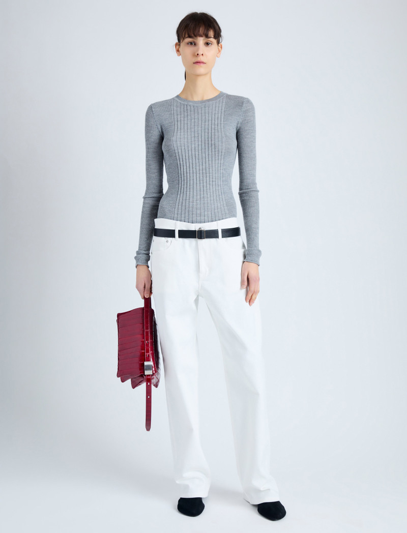 Proenza Schouler Cassidy Sweater in Superfine Merino Silk outlook