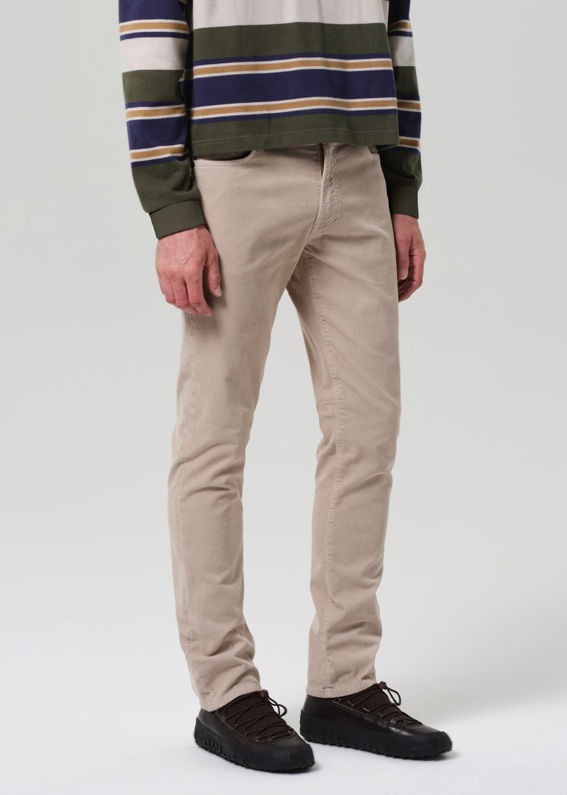 Gage Slim Straight Stretch Corduroy In Wheat 5
