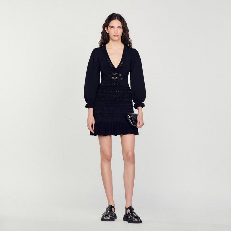 Sandro Short dress with ruffles outlook