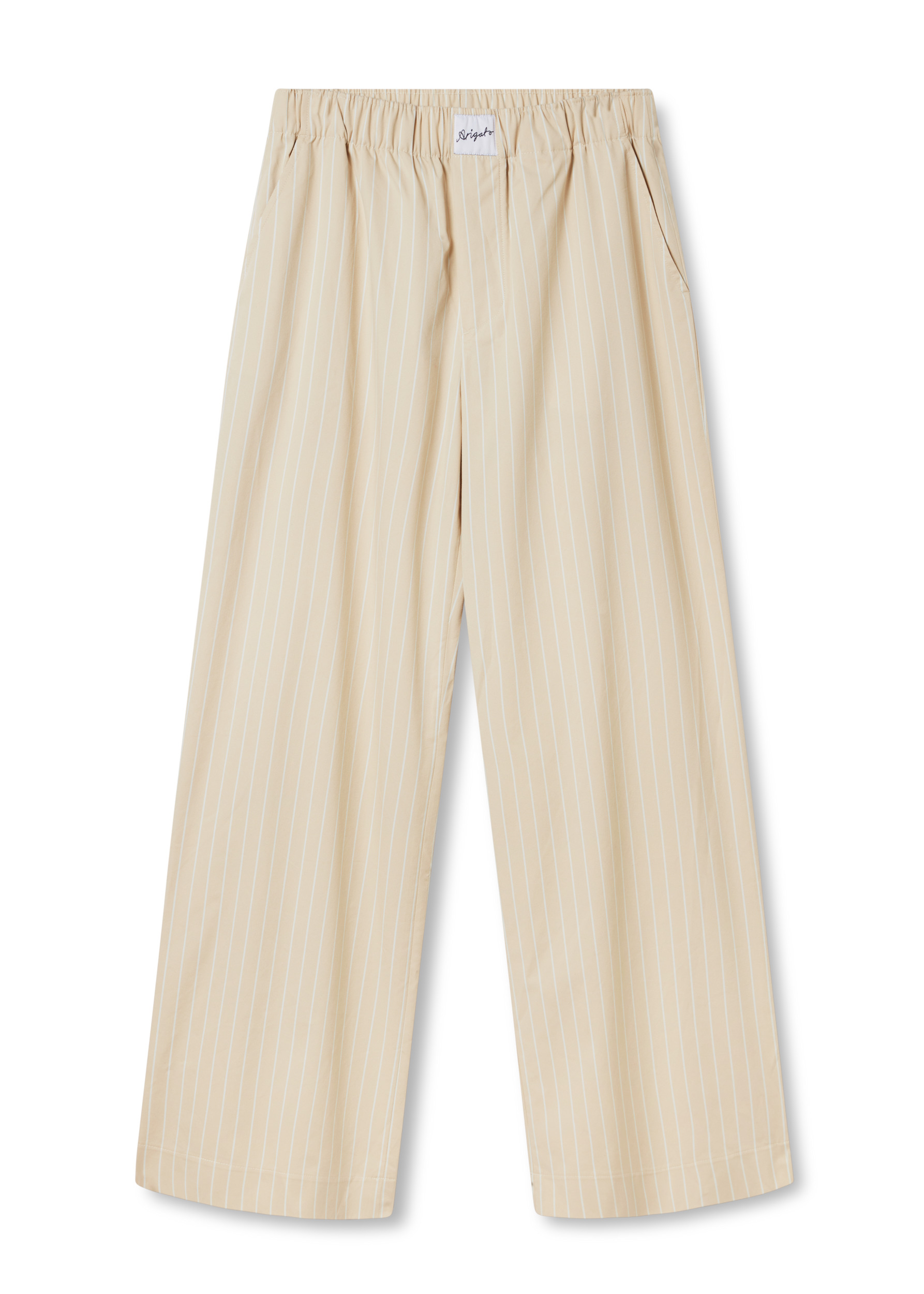 Striped Cotton Trousers - 1