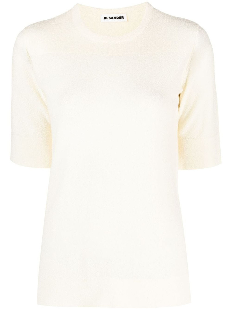 round-neck knitted T-shirt 1