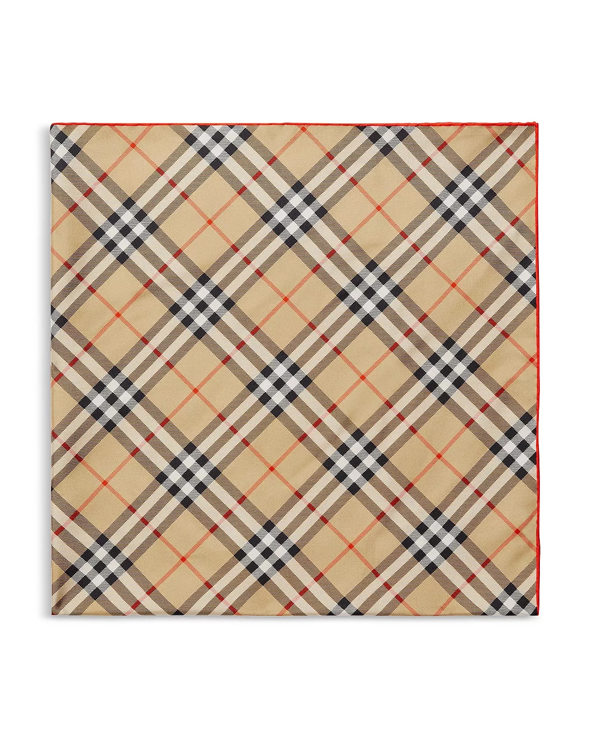 Check Silk Scarf - 5