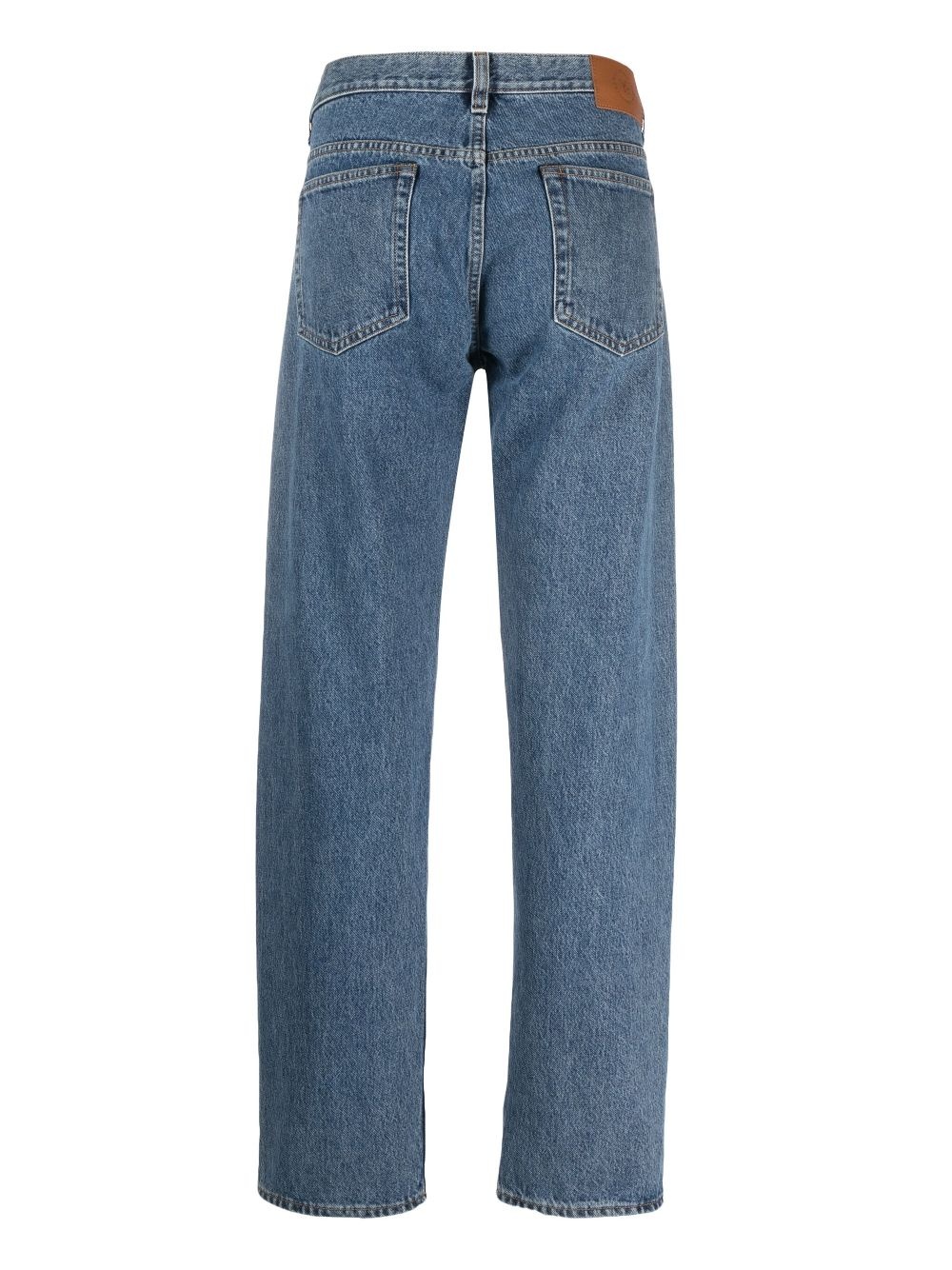logo-patch straight-leg jeans - 2