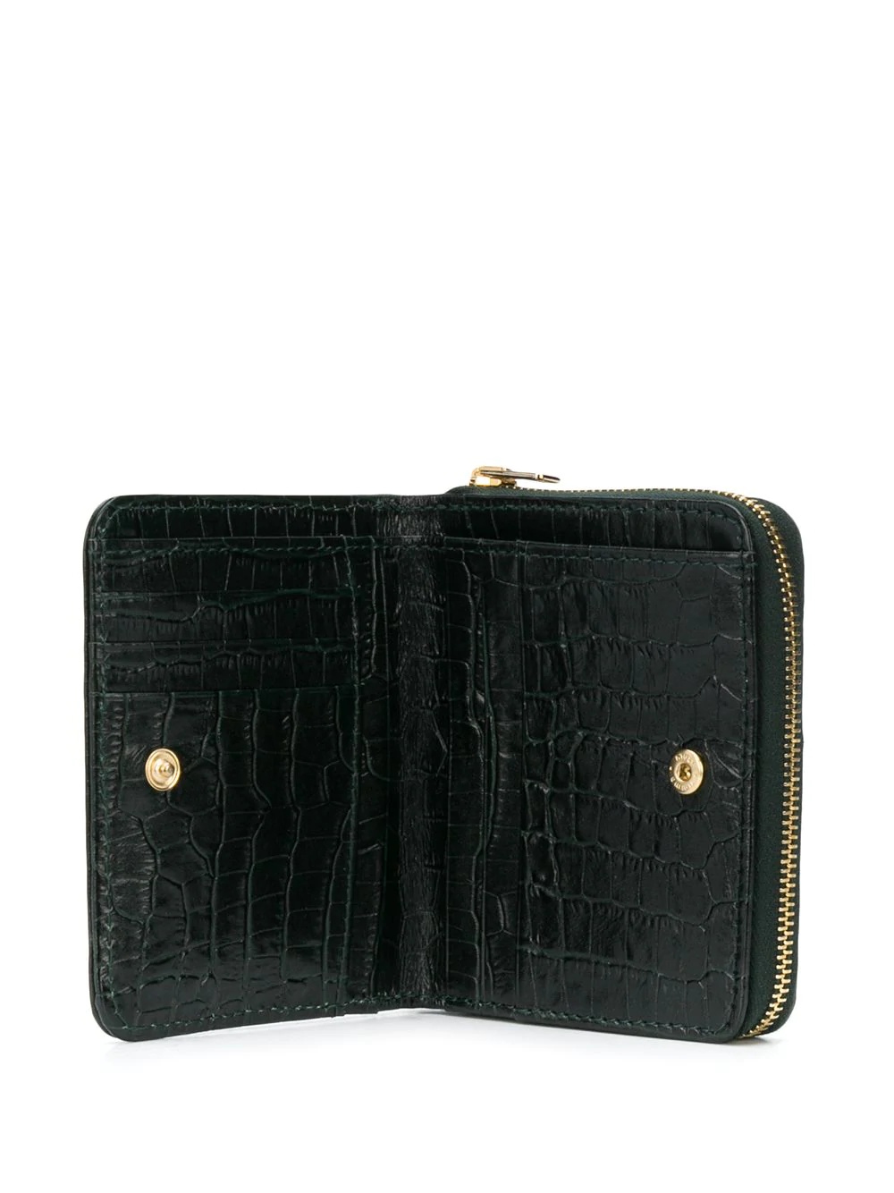 crocodile embossed leather wallet - 3