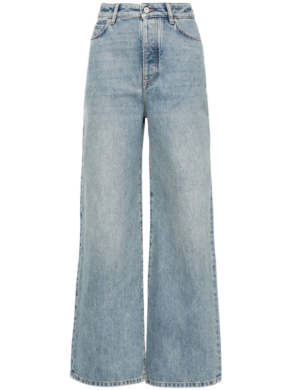 High waisted denim jeans - 1
