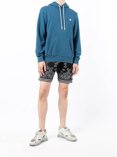 Marcelo Burlon County Of Milan logo-embroidered drawstring hoodie outlook