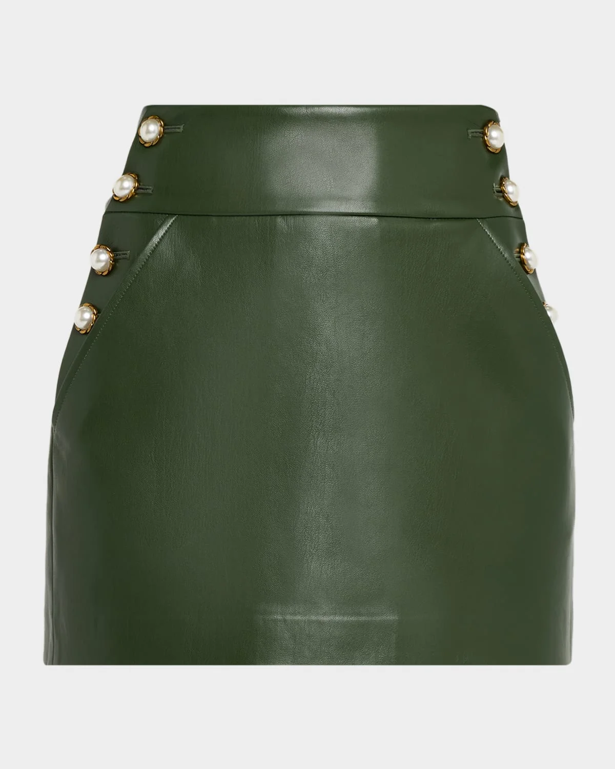 Donald Vegan Leather Mini Skirt - 1