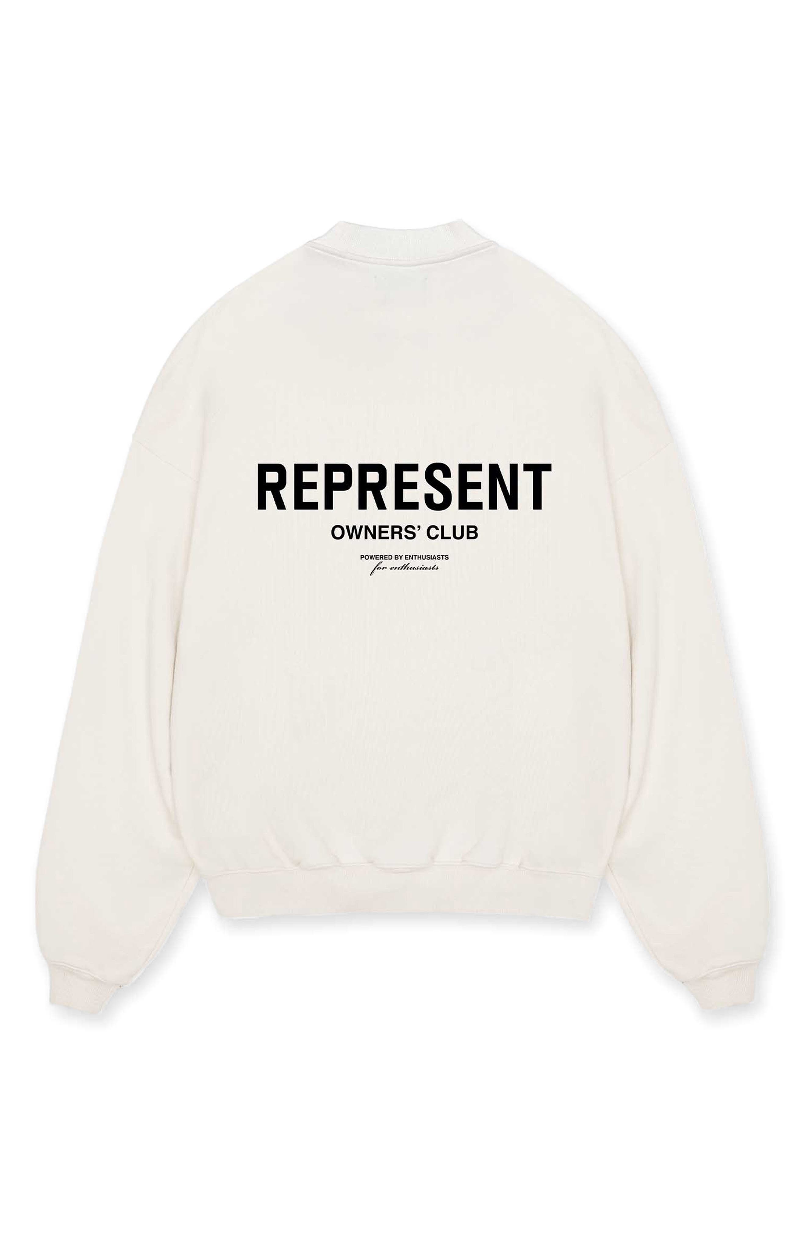 Represent Owners' Club Logo Graphic Sweatshirt in Flat White at Nordstrom - 2