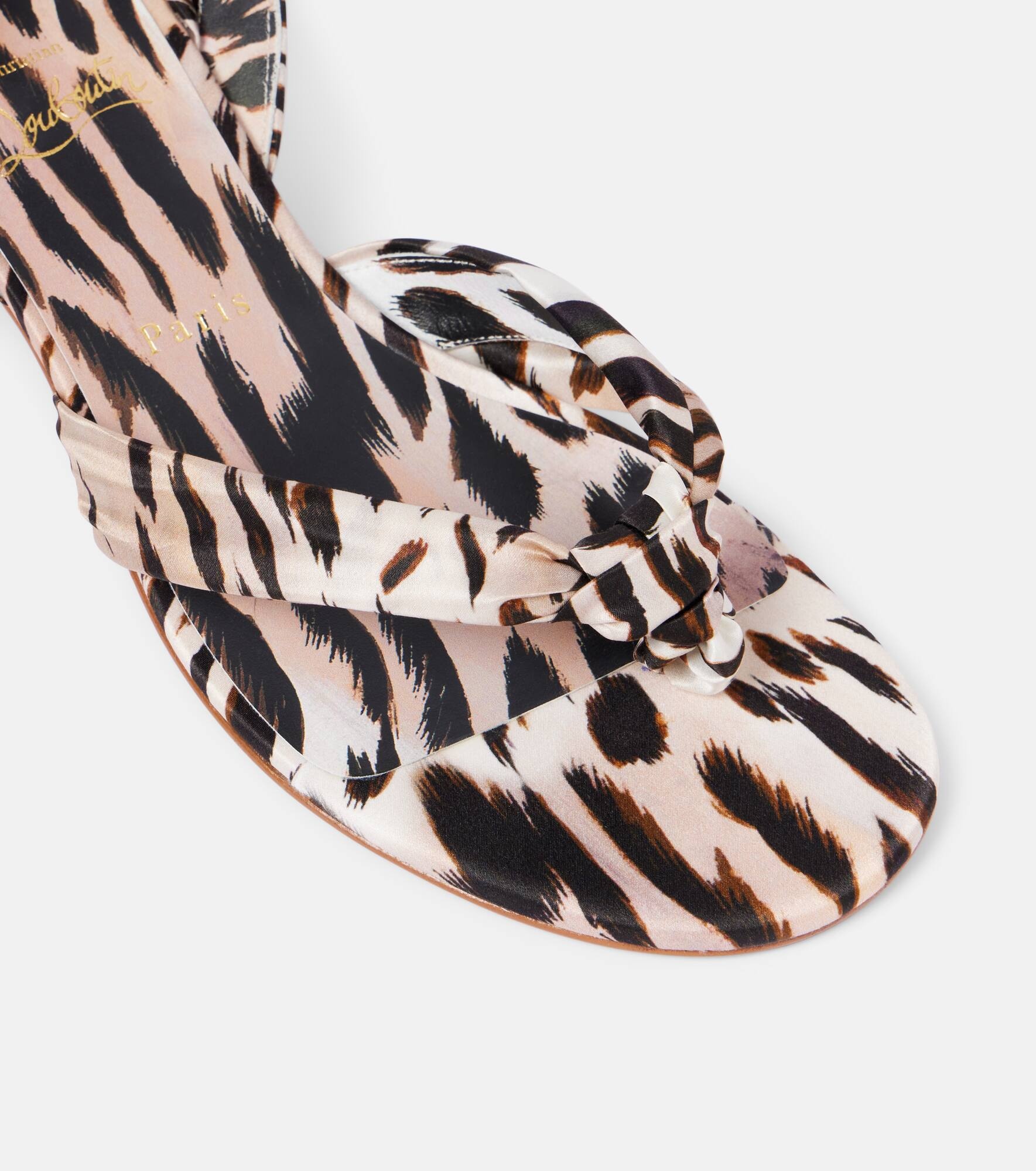 Pyra Du Desert 30 crêpe satin sandals - 5
