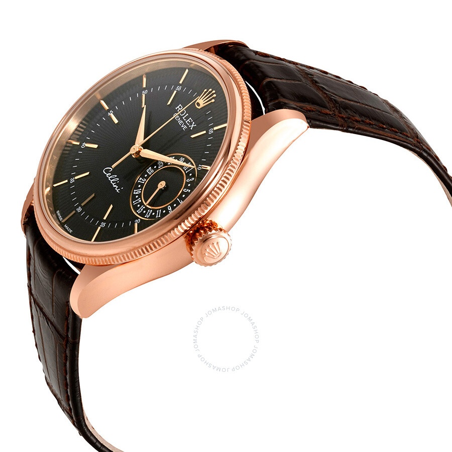 Rolex Cellini Black Dial 18K Rose Gold Automatic Men's Watch 50515BKSBRL - 2