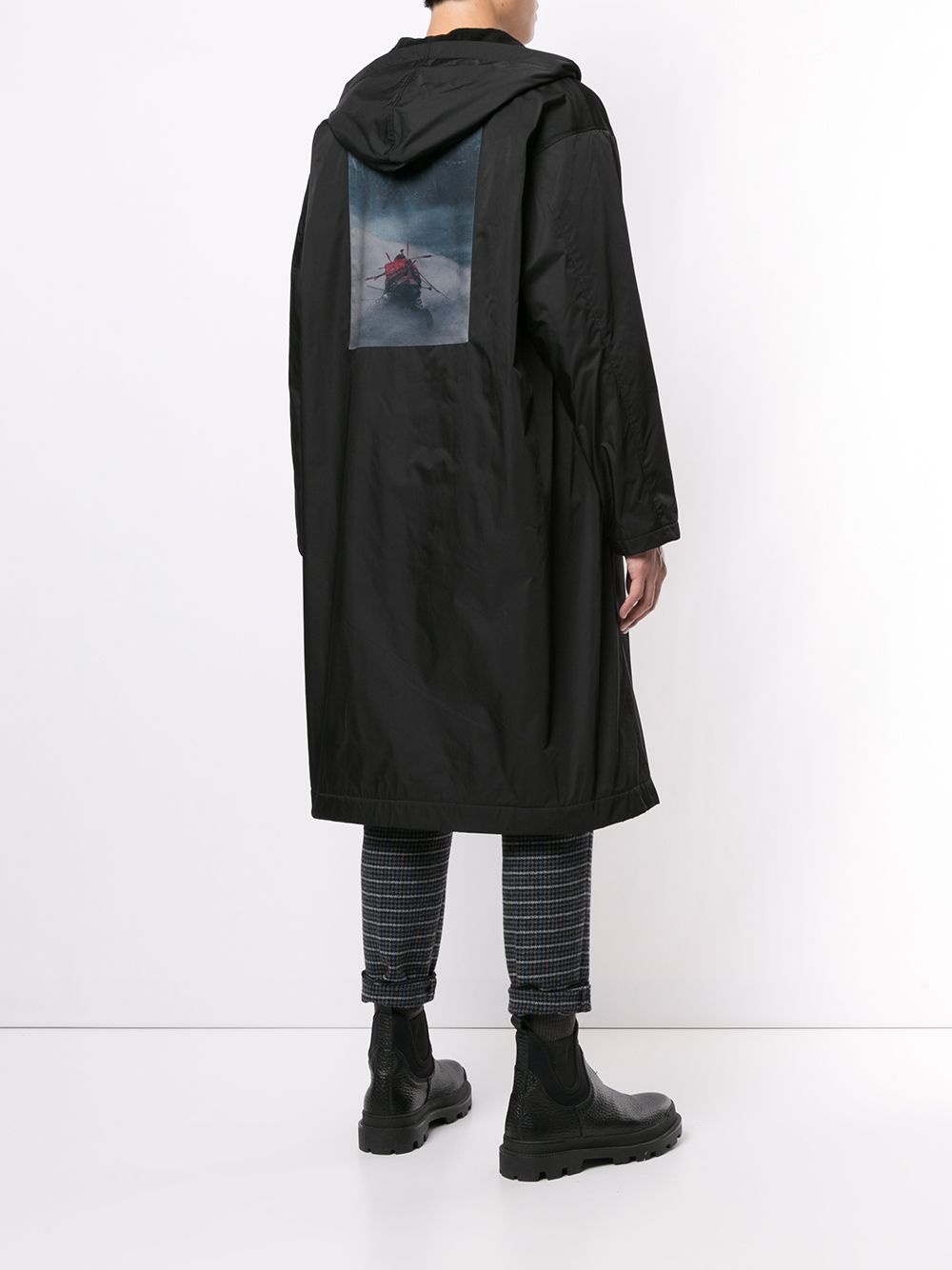 graphic-print hooded parka - 4
