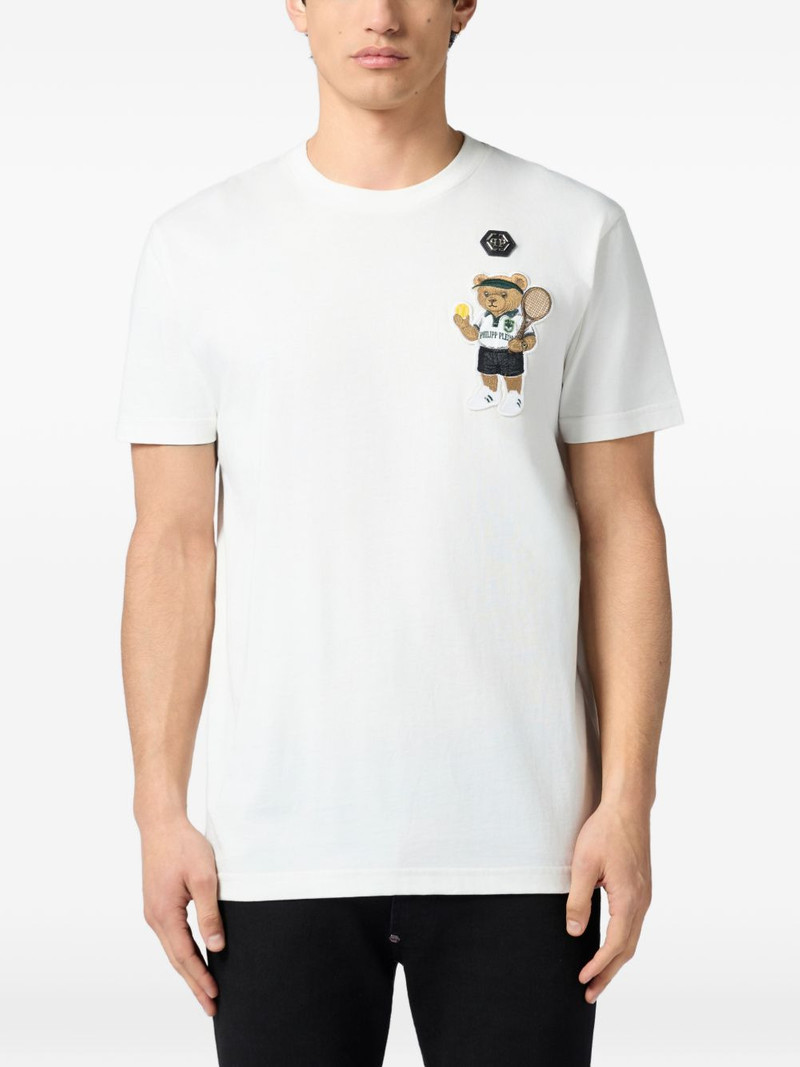 PHILIPP PLEIN teddy patch round neck T-shirt outlook
