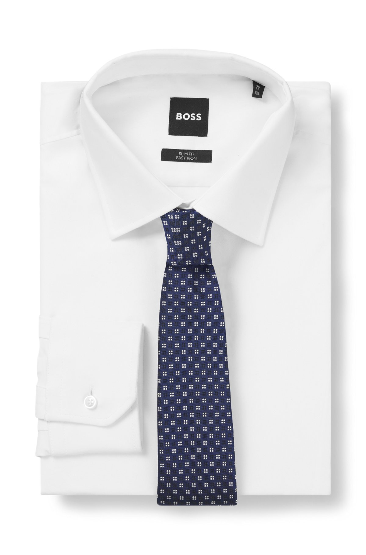 SILK-BLEND TIE WITH JACQUARD PATTERN - 3