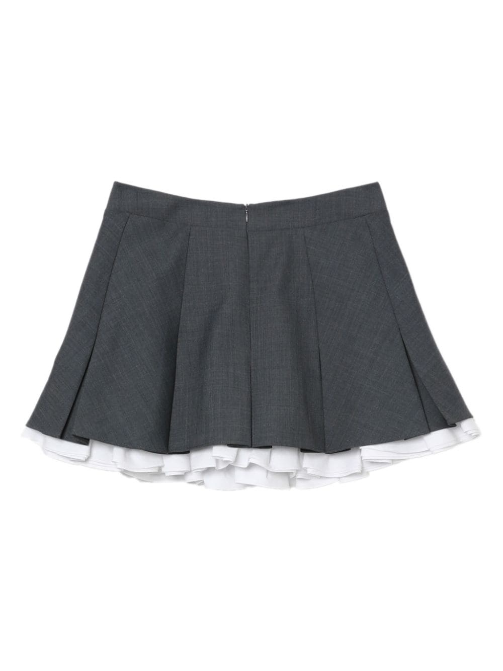 ruffled-trim pleated miniskirt - 6