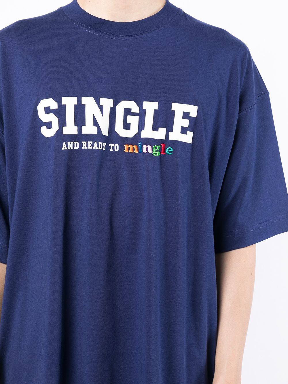 'Single And Ready To Mingle' T-shirt - 5