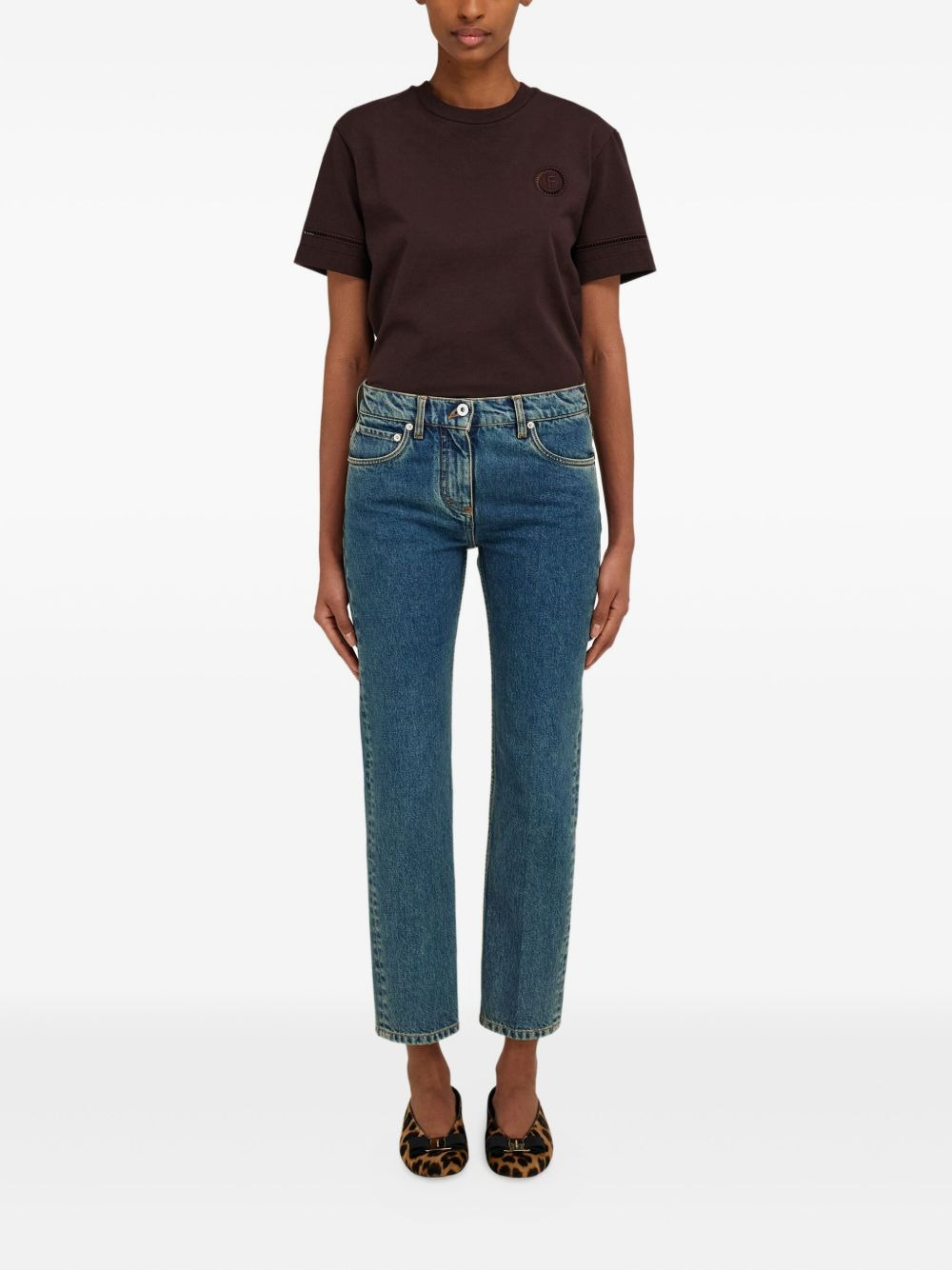 stonewash five-pocket jeans - 2