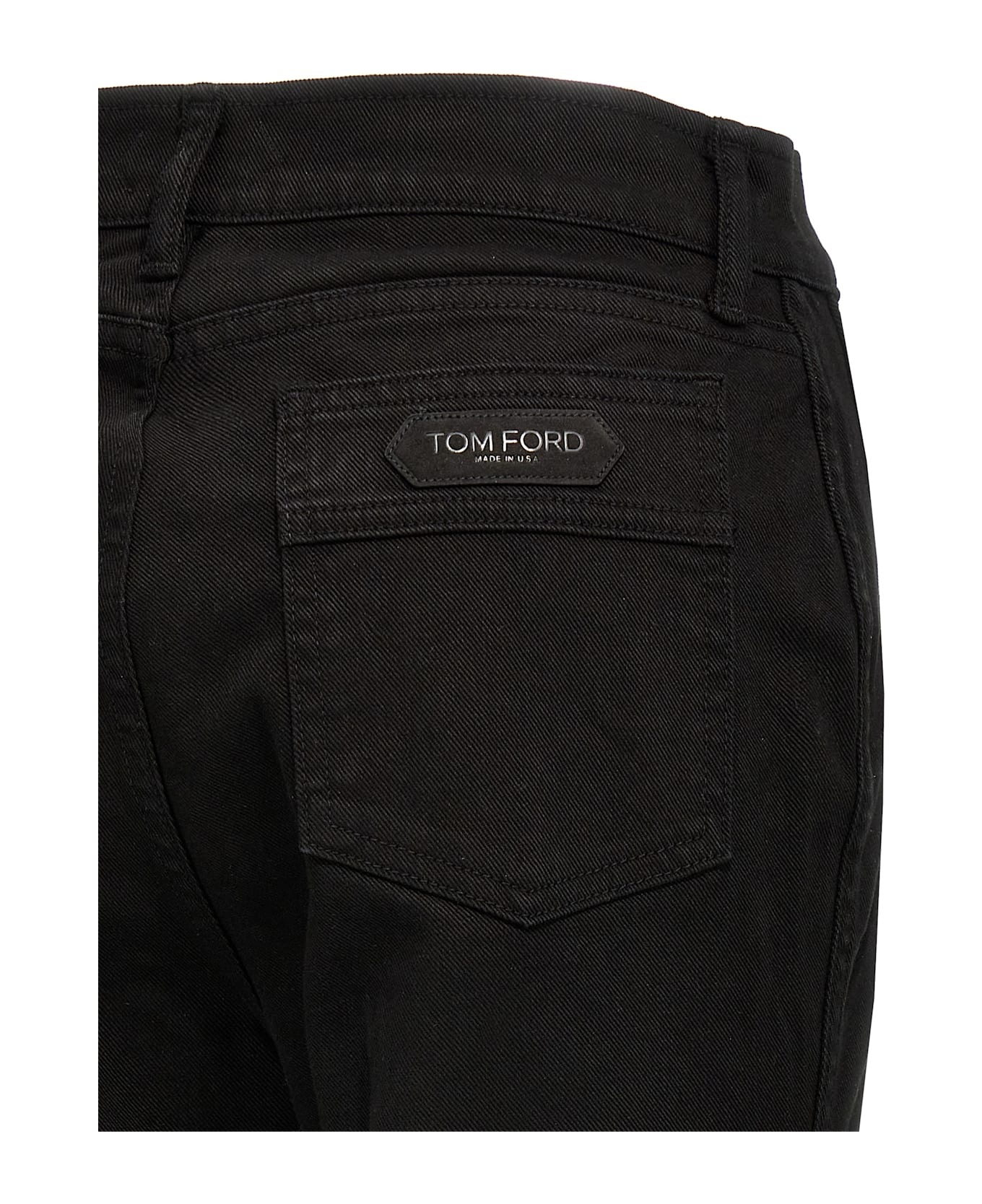 'stretch Twill Denim Wide Flare' Jeans - 4