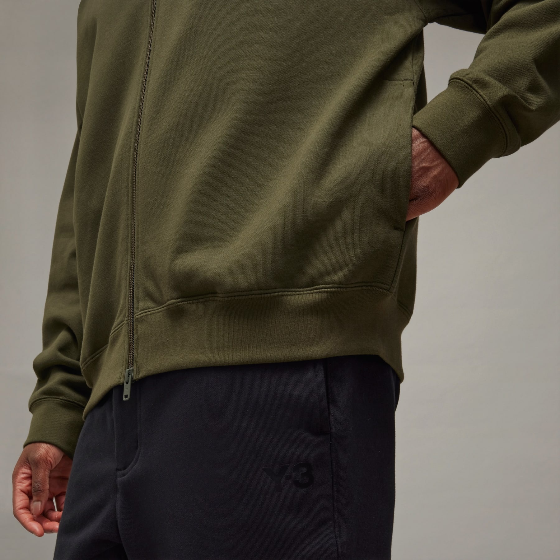 Y-3 Brushed Terry Zip Hoodie - 8