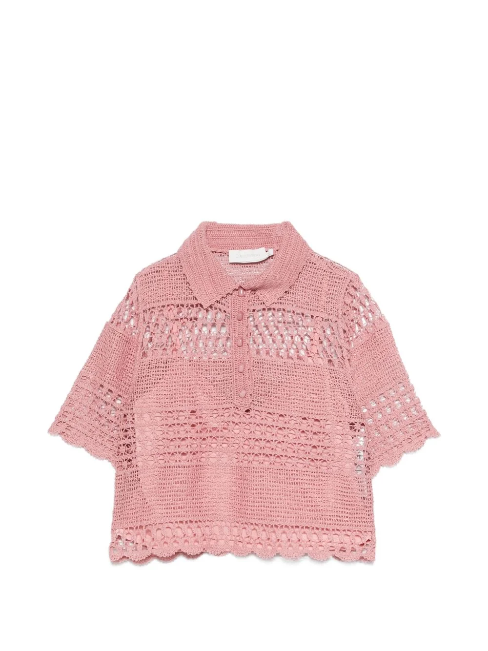 Wamderlust Sun crochet polo top - 1
