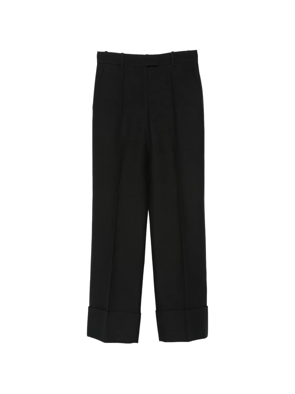 turned-up-cuff tailored trousers - 1