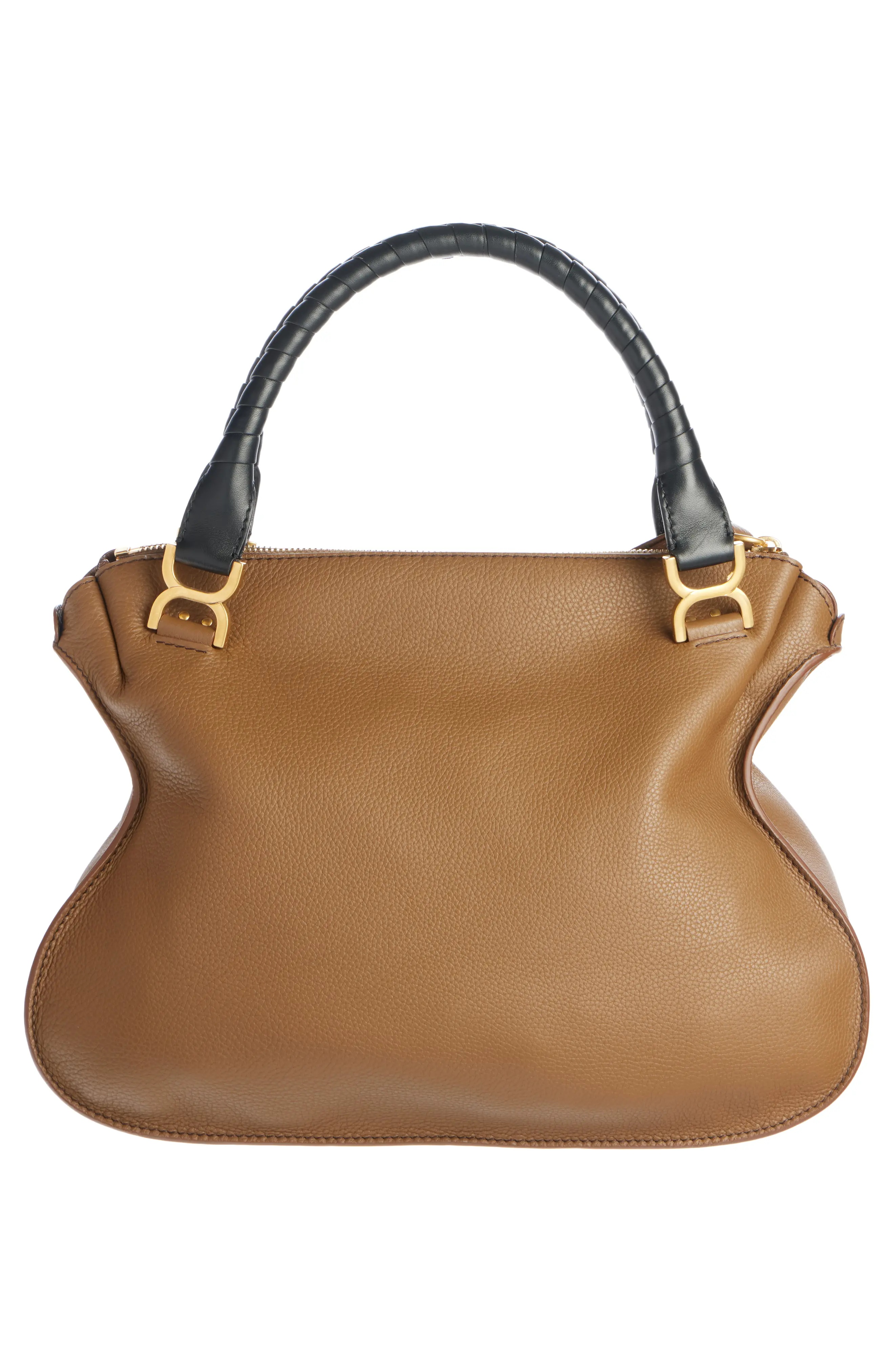 Large Marcie Leather Satchel - 3