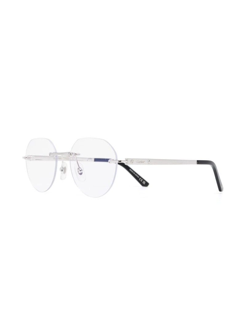 Cartier frameless two-tone glasses outlook