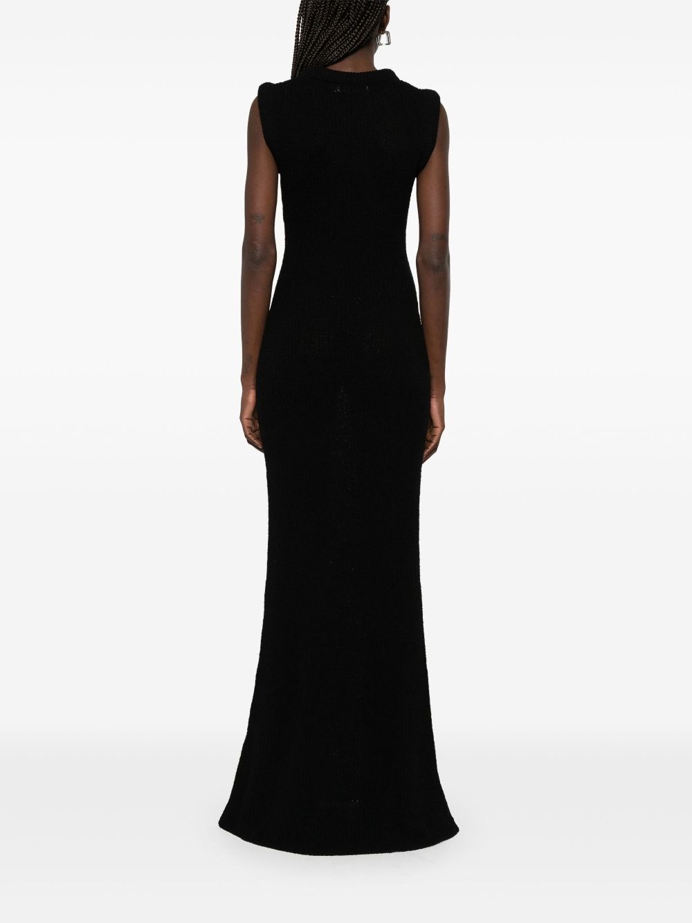 ribbed-knit maxi dress - 4