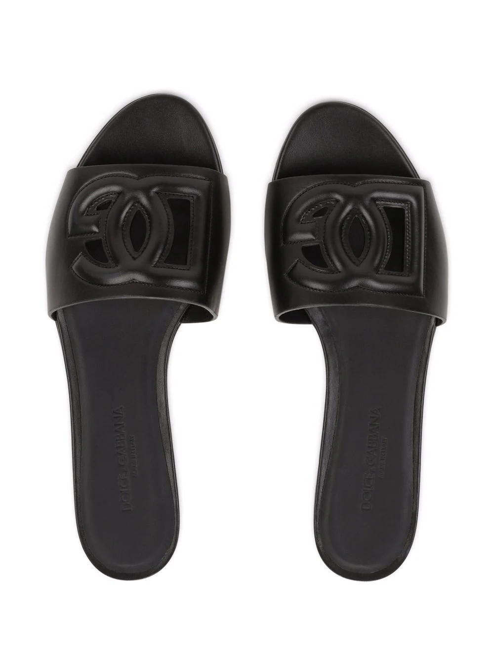 DG Logo leather sandals - 4