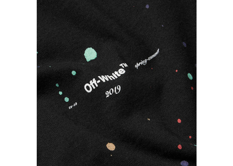 Off-White OFF-WHITE Paint Splattered T-Shirt Black/Multicolor outlook