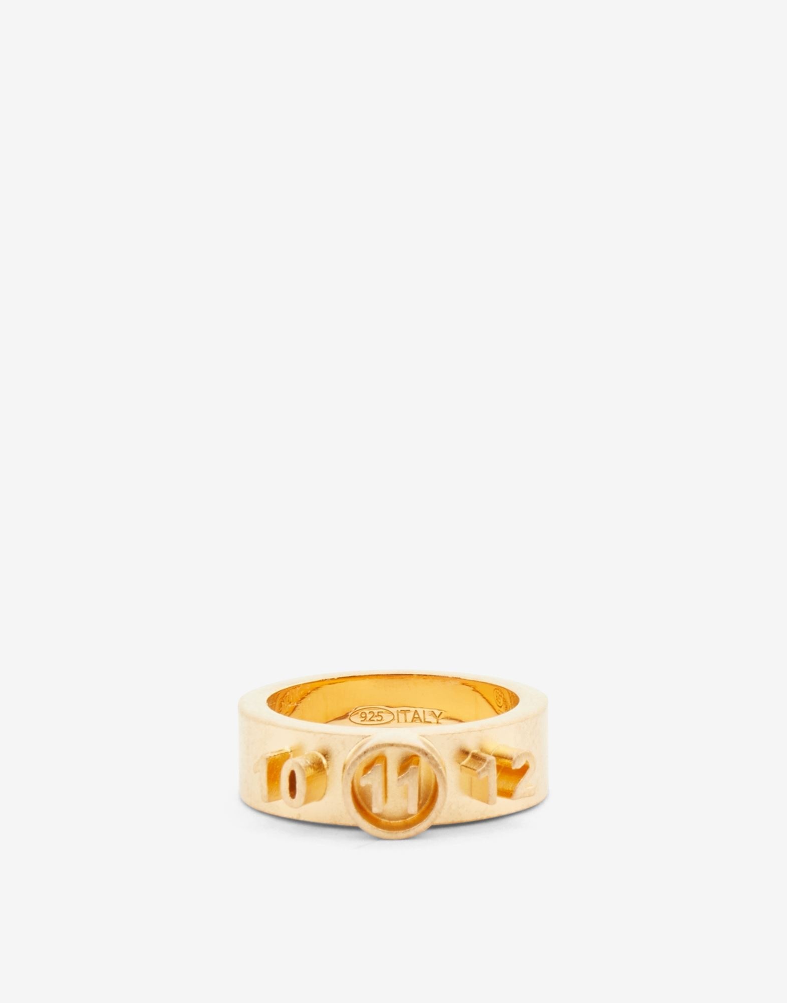 【送料&関税込】Maison Margiela Numerical Logo Ring - Unisex Maison Margiela Numerical Logo Ring In Gold | ModeSens