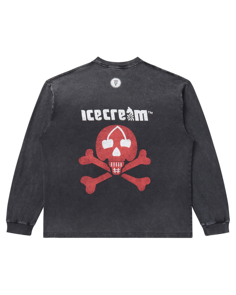 ICECREAM DAMAGED COTTON LS T-SHIRT ICECREAM outlook