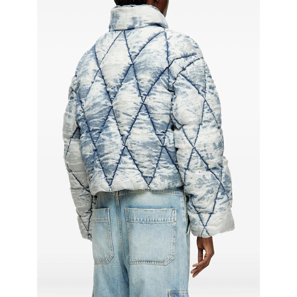 Diesel Blue Jackets - Puffer Jackets Women - 4