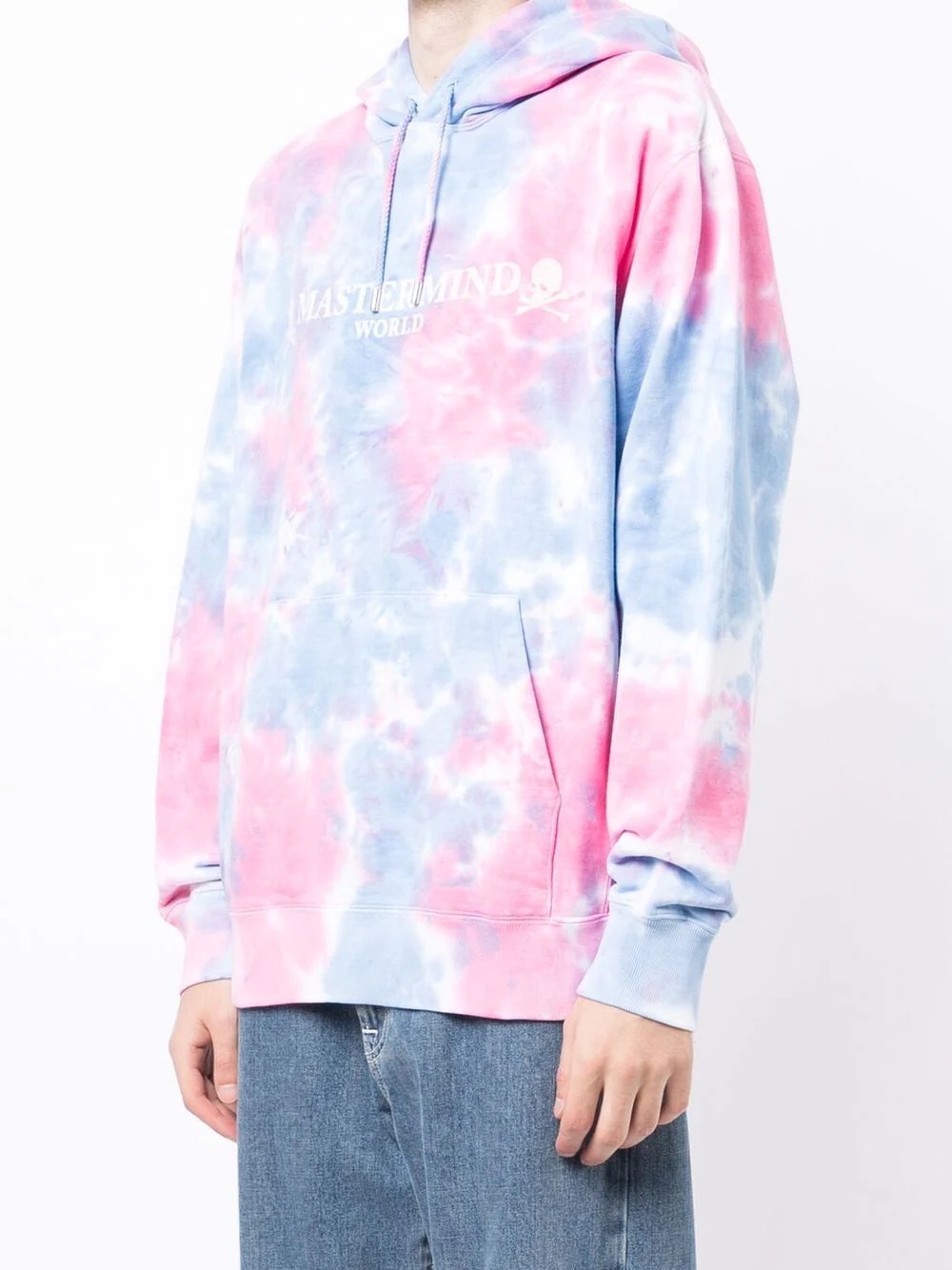 tie-dye logo-print hoodie - 4