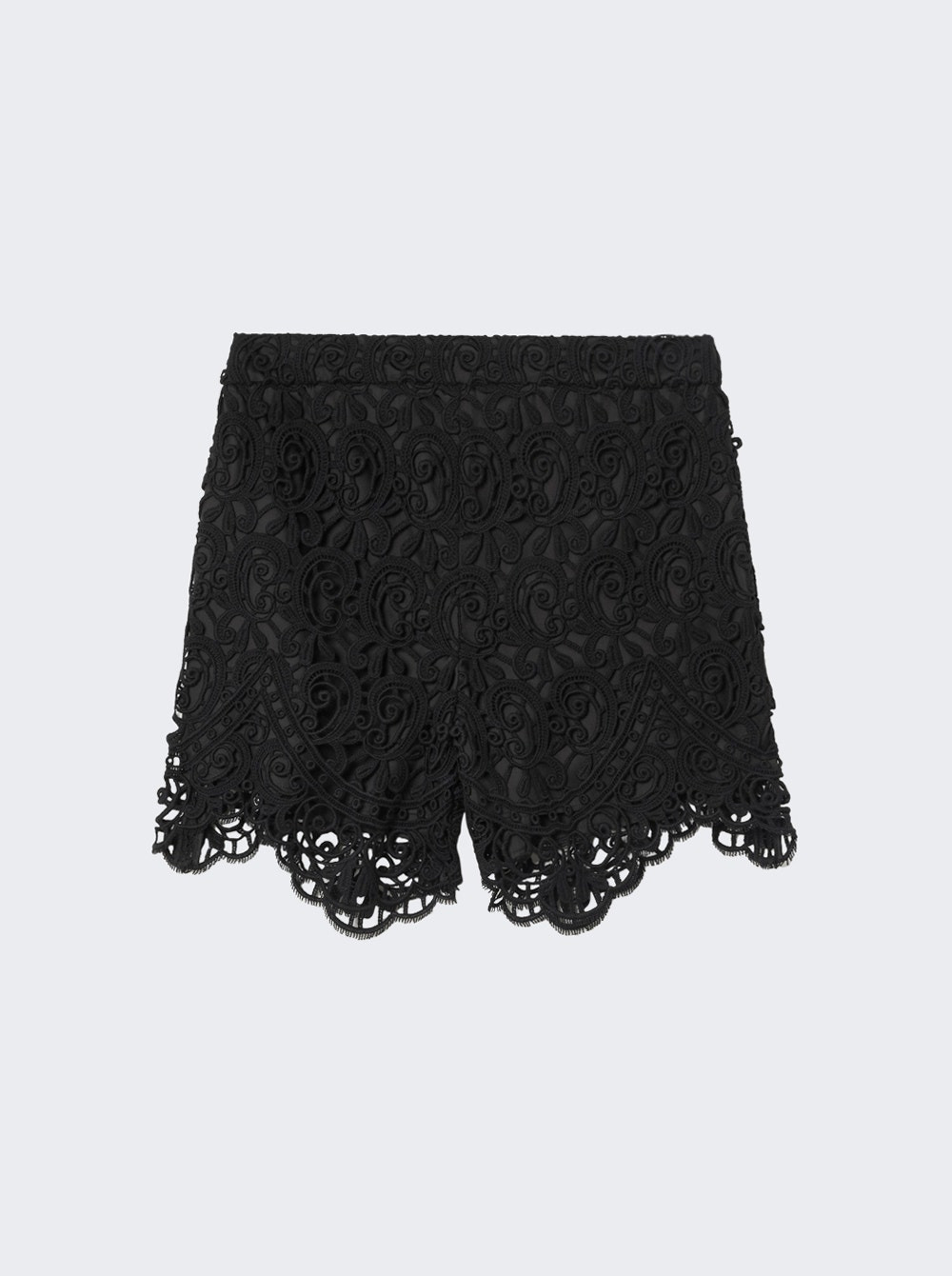 Lace Biker Shorts Black - 1