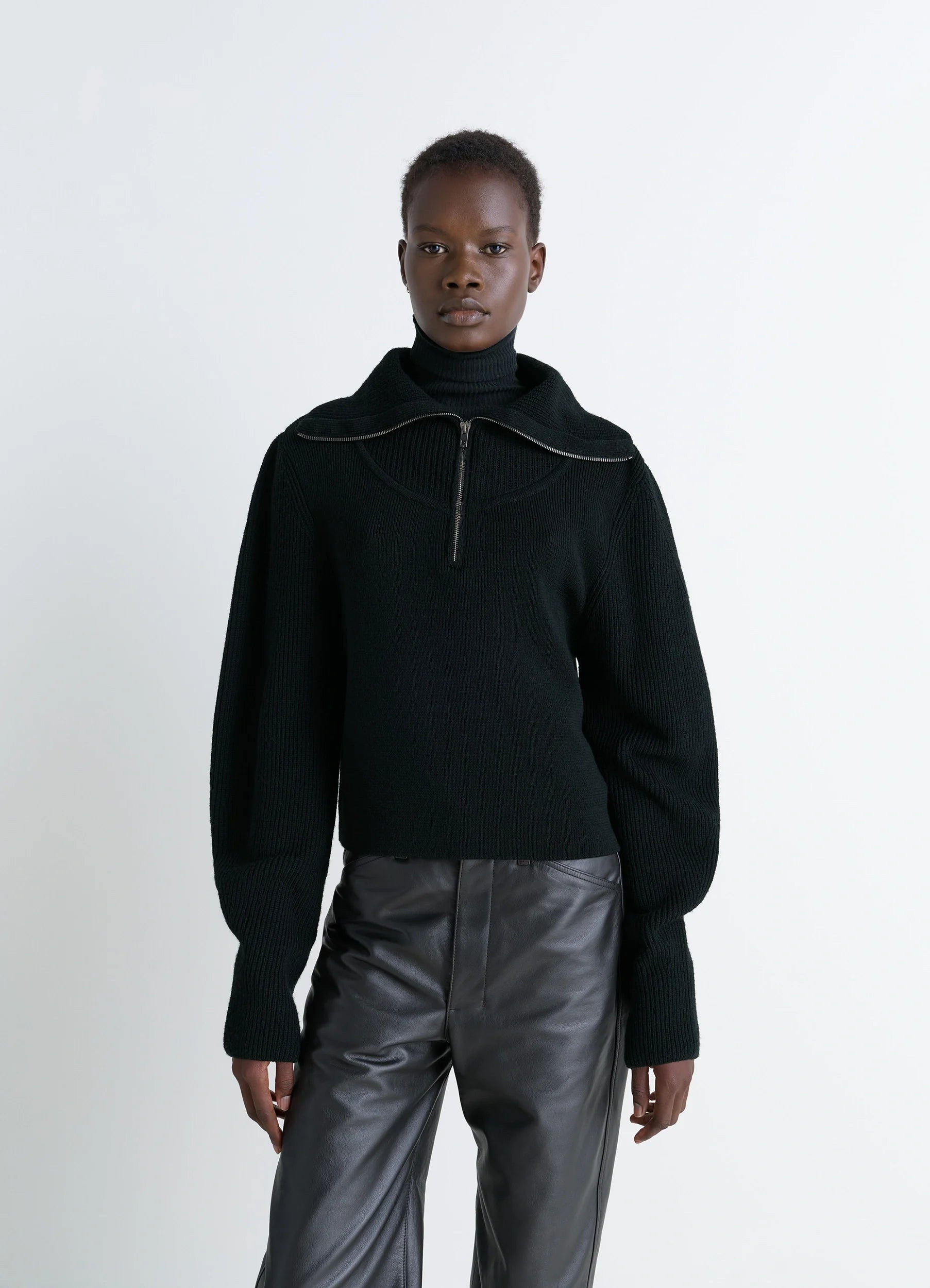ZIPPED SWEATER - 2