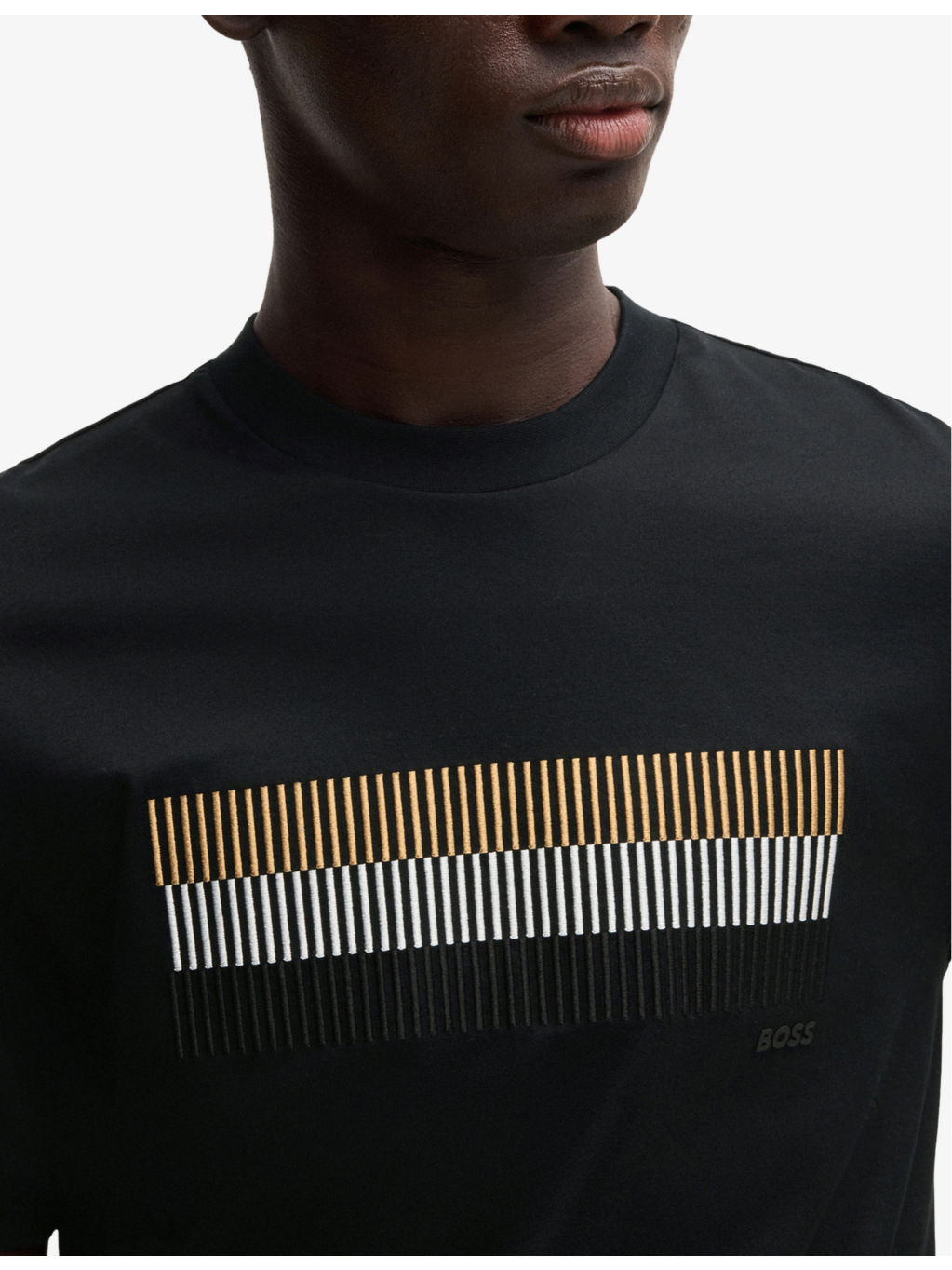 Stripe-embroidered regular-fit cotton-jersey T-shirt - 5