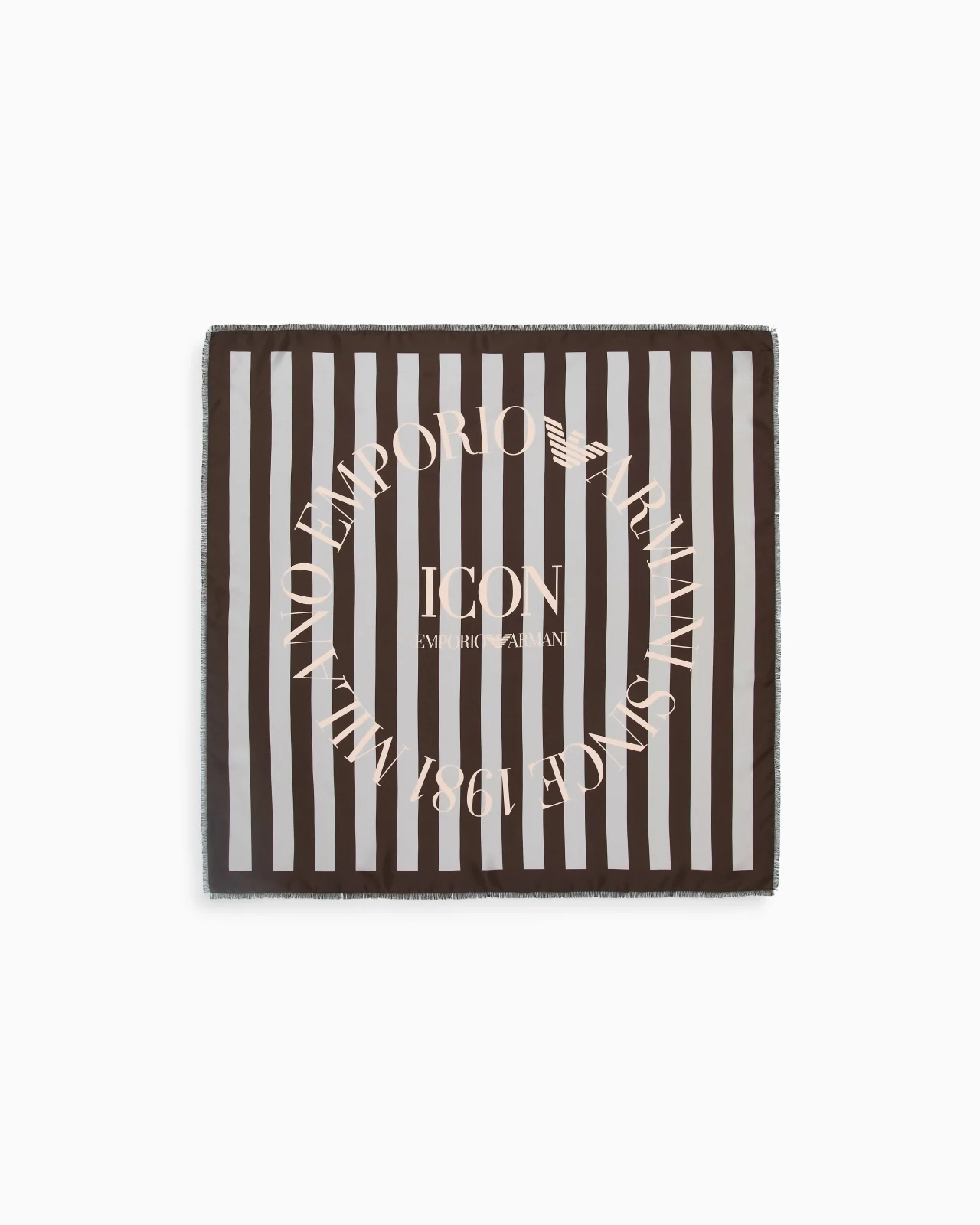 ICON PRINT PURE SILK FOULARD - 1