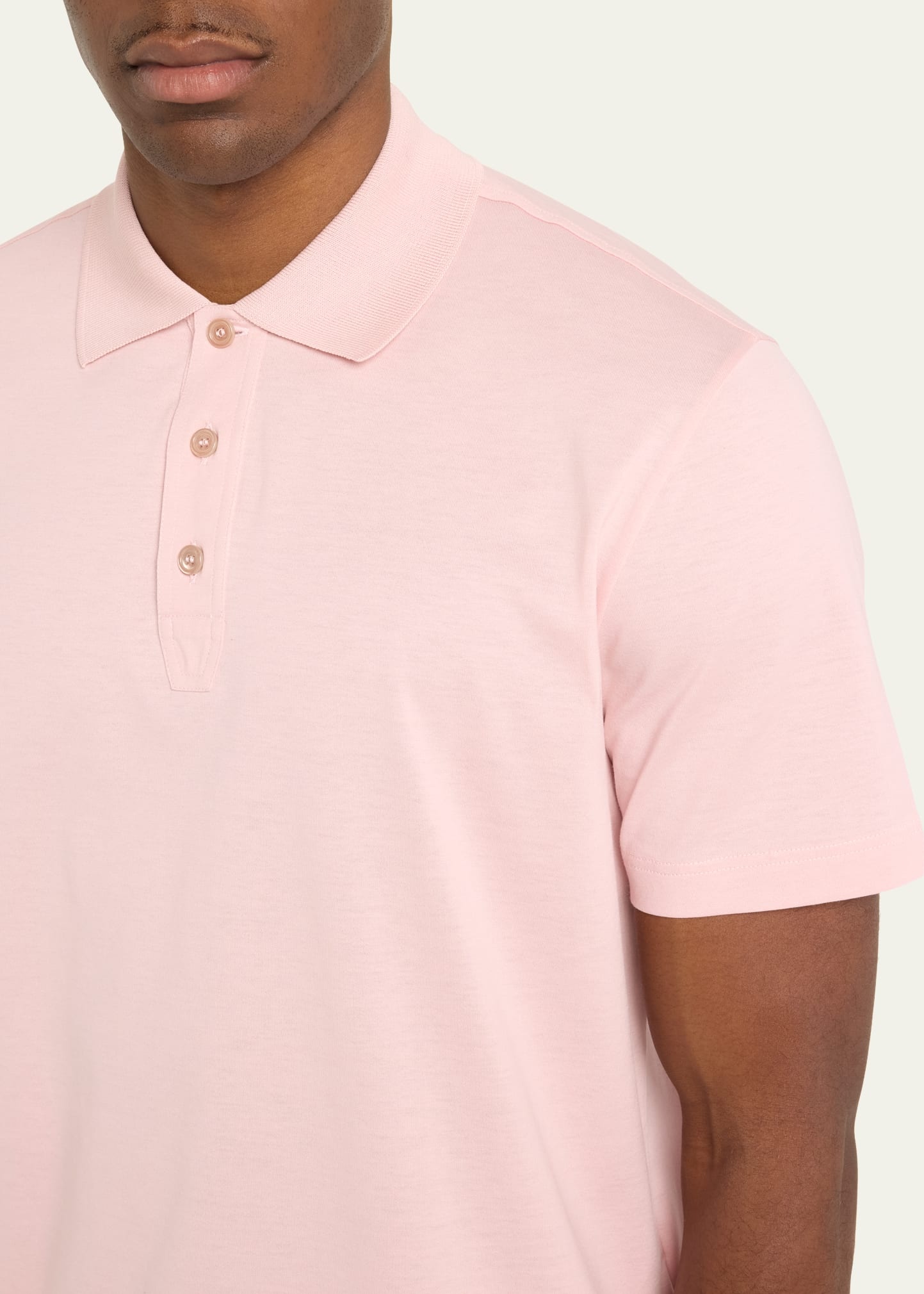 Men's Solid Cotton Polo Shirt - 5