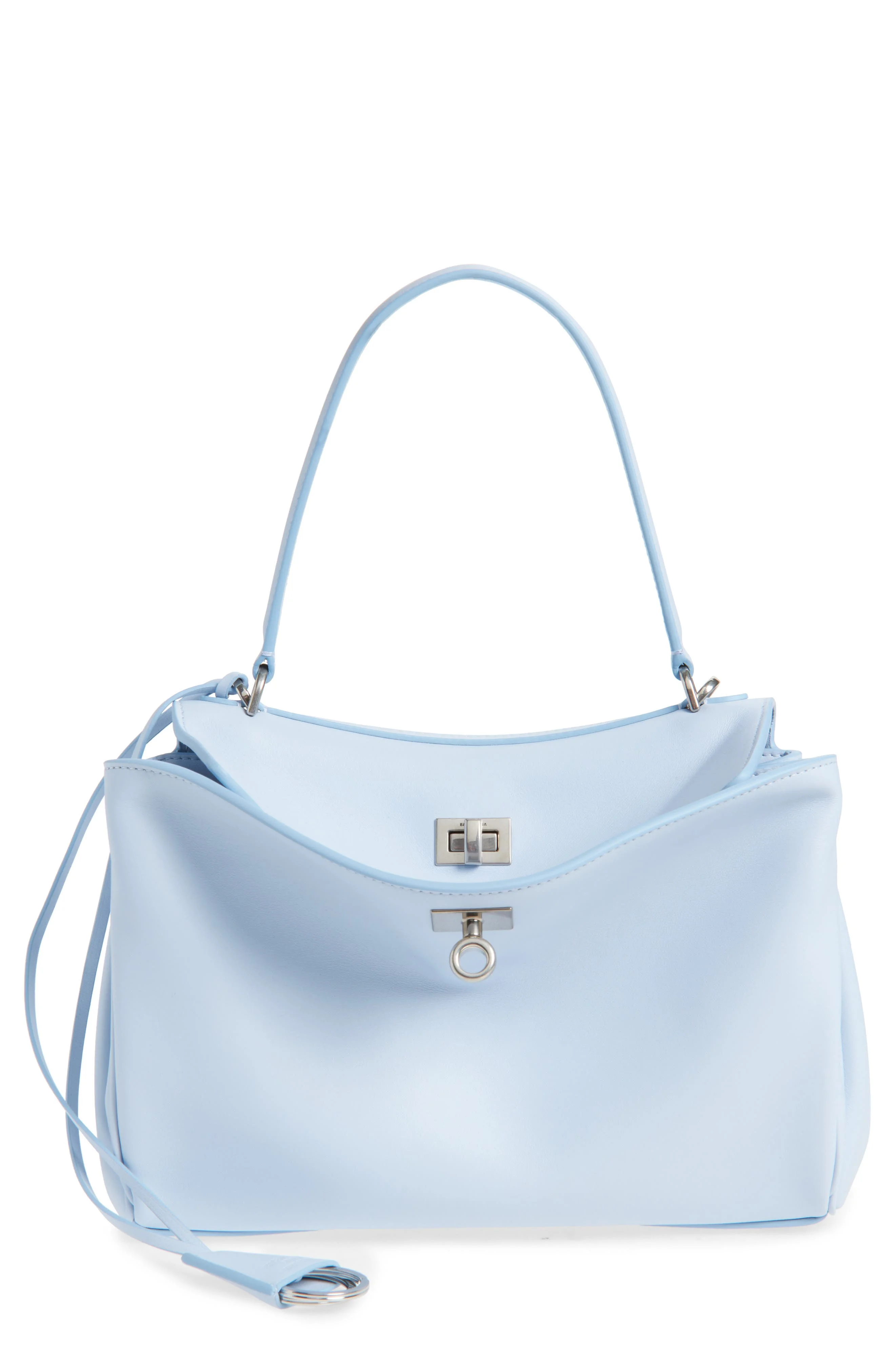 Balenciaga Small Rodeo Leather Top Handle Bag in Cloudy Blue at Nordstrom - 1