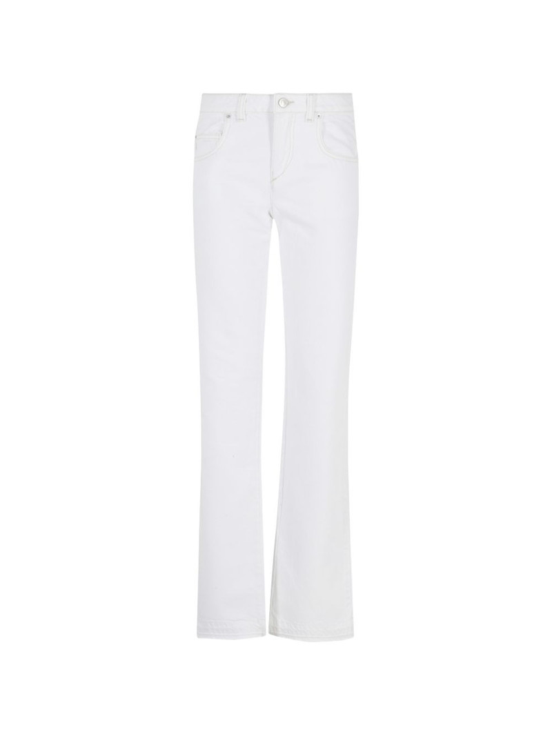 flared denim trousers 1