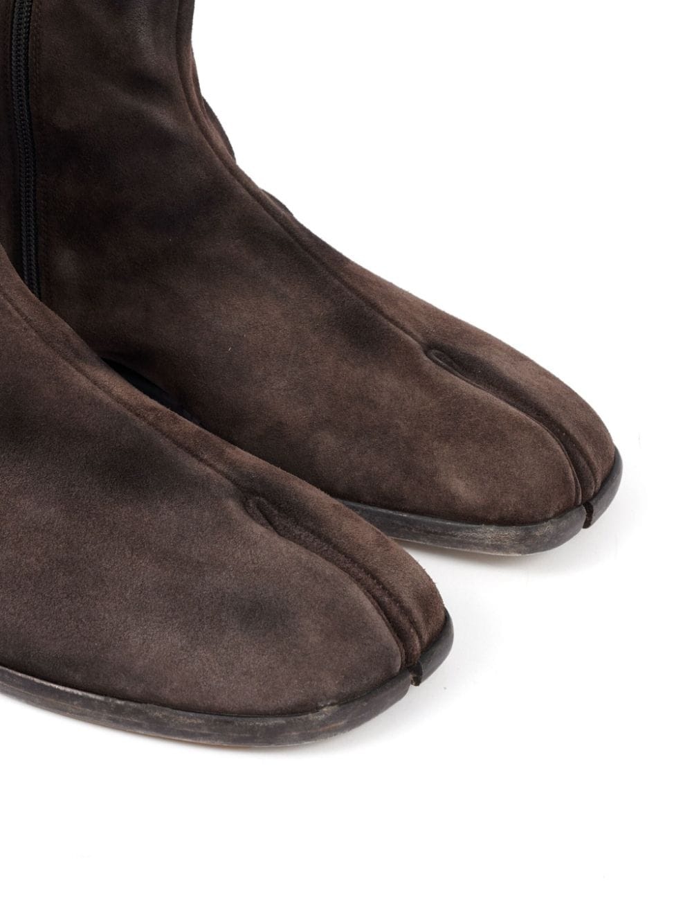 Tabi flat suede boots - 5