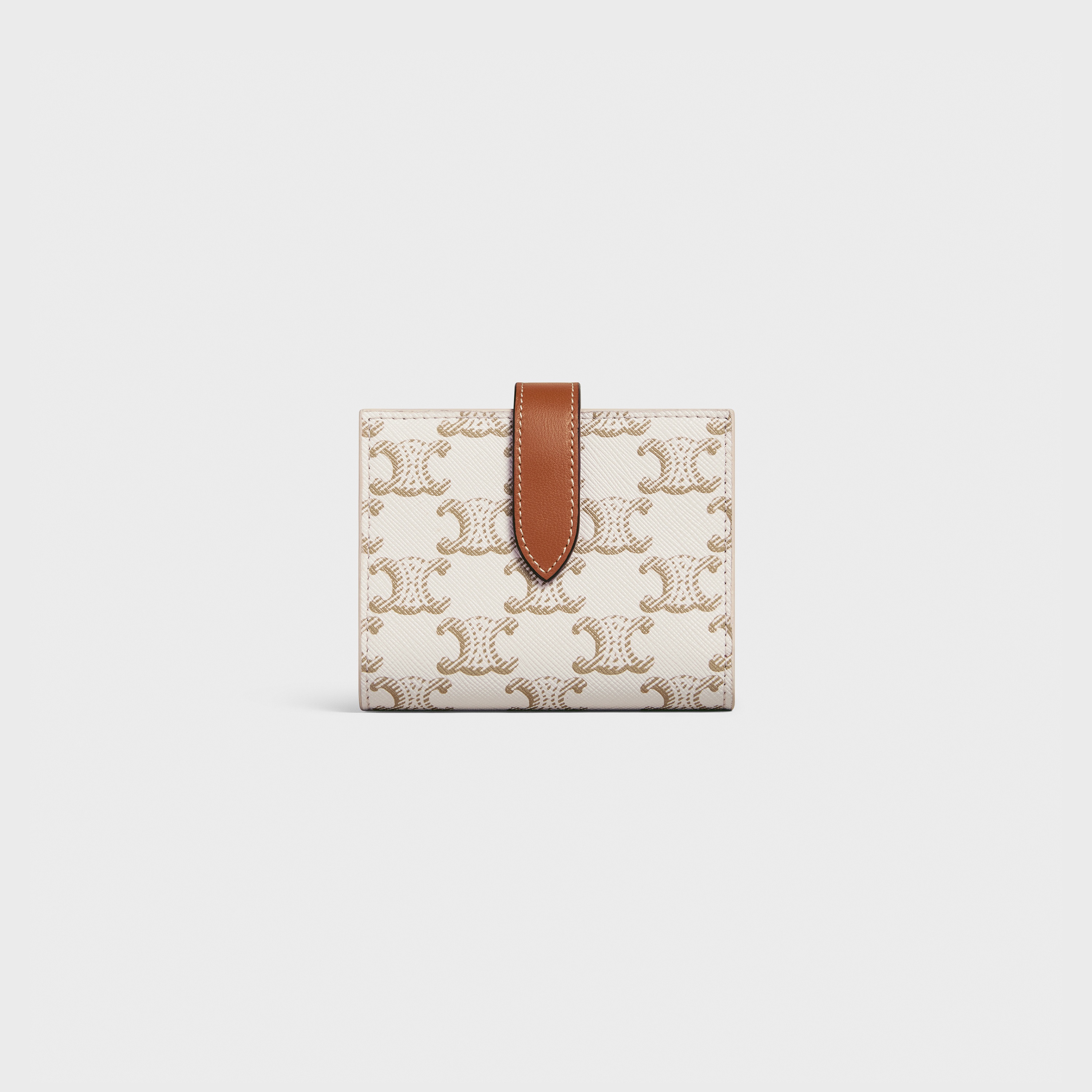 Small Strap Wallet Essentials in Triomphe Canvas and Lambskin - 1