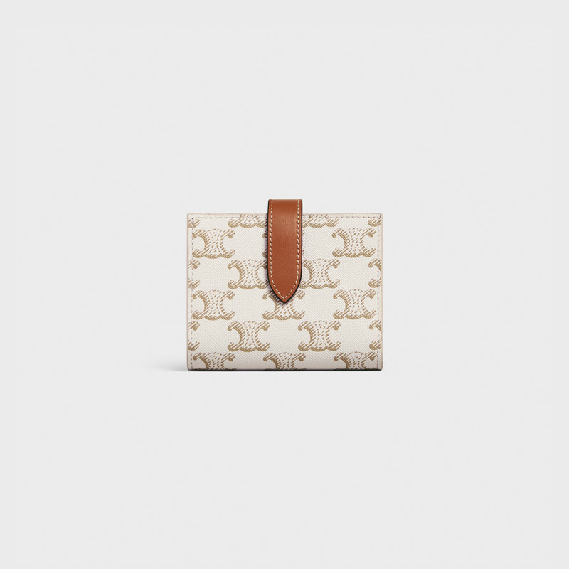 Small Strap Wallet Essentials in Triomphe Canvas and Lambskin 1