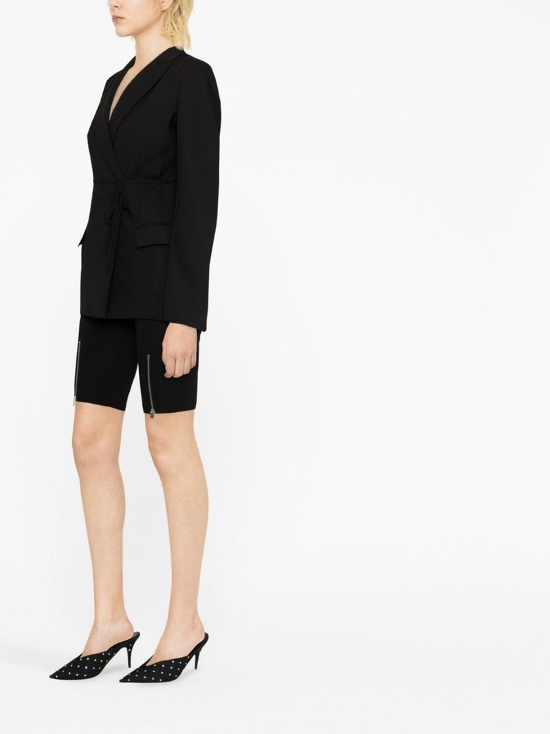 belted wool-blend blazer 3