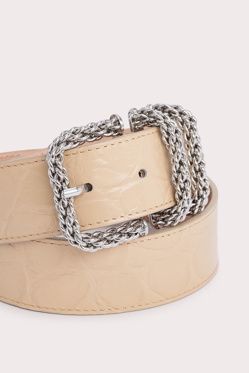 BY FAR KATINA KRAFT MAXI CROCO EMBOSSED LEATHER outlook
