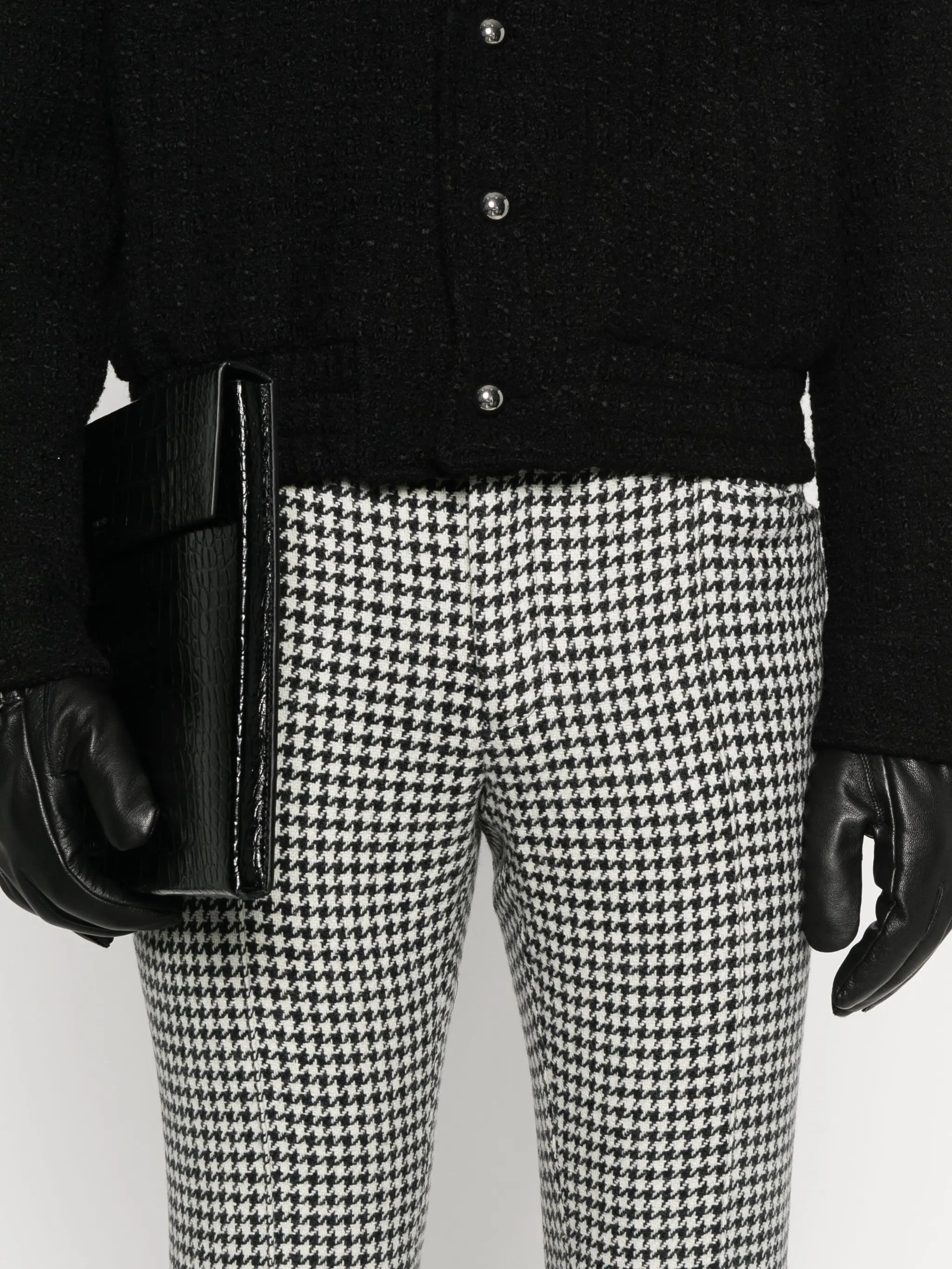 Ernest W. Baker Houndstooth Wool Trousers - 6